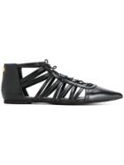 Michael Michael Kors Cut Out Ballerinas - Black