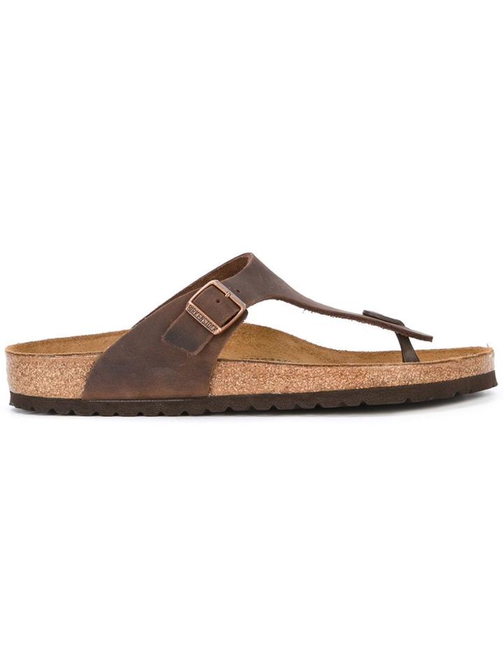 Birkenstock T-bar Sandals - Brown