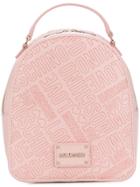 Love Moschino Embossed Logo Mini Backpack - Pink & Purple