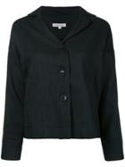 Caramel Buttoned Jacket - Black