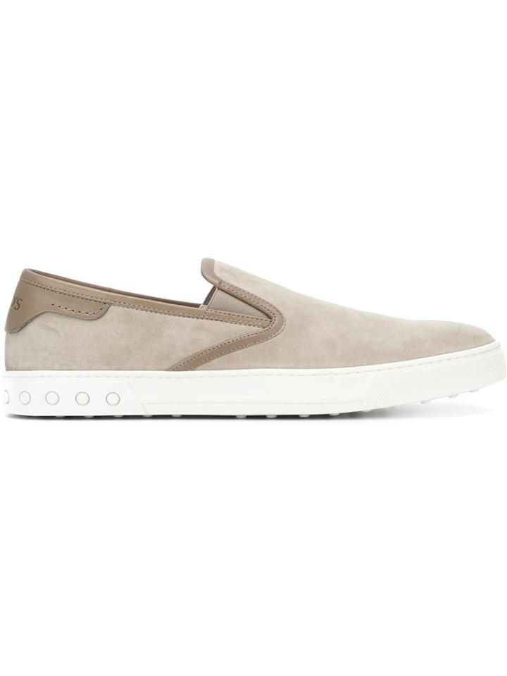 Tod's Trim Detail Slip On Sneakers