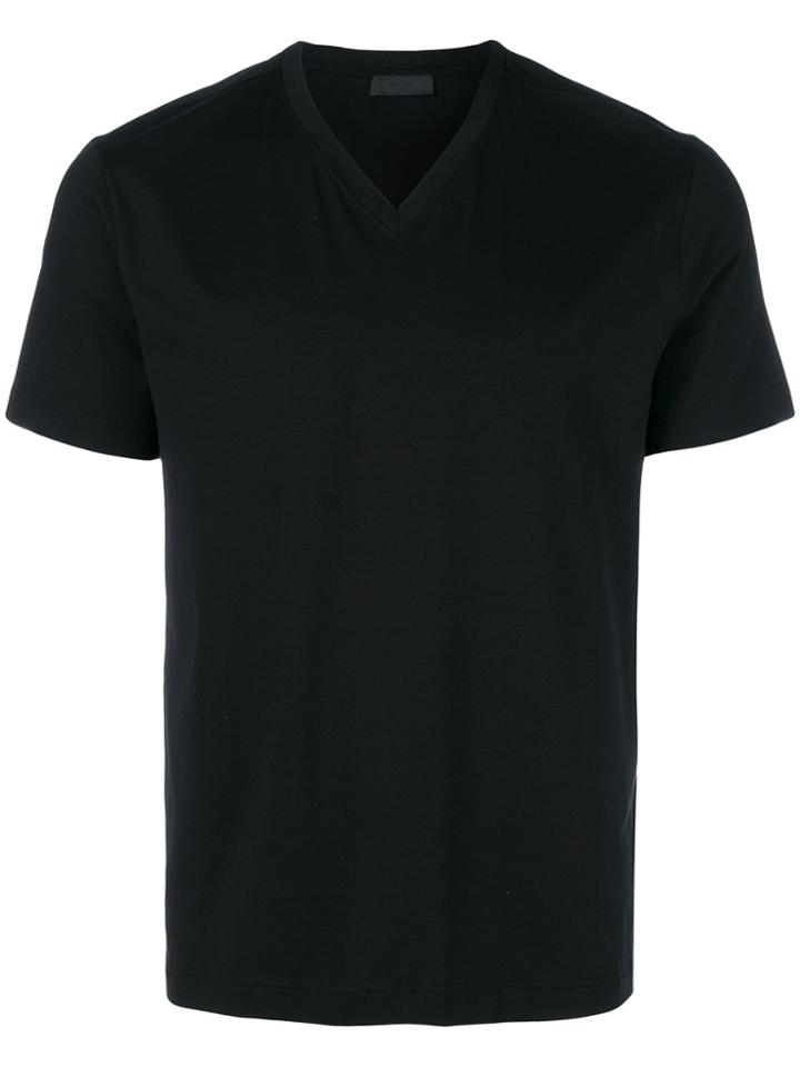 Prada Classic V-neck T-shirt - Black