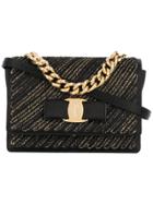 Salvatore Ferragamo Vara Flap Bag - Black