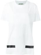 Off-white Stripe Detail T-shirt, Women's, Size: Xxl, White, Cotton