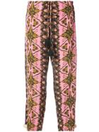 Figue Goa Cropped Pants - Pink & Purple