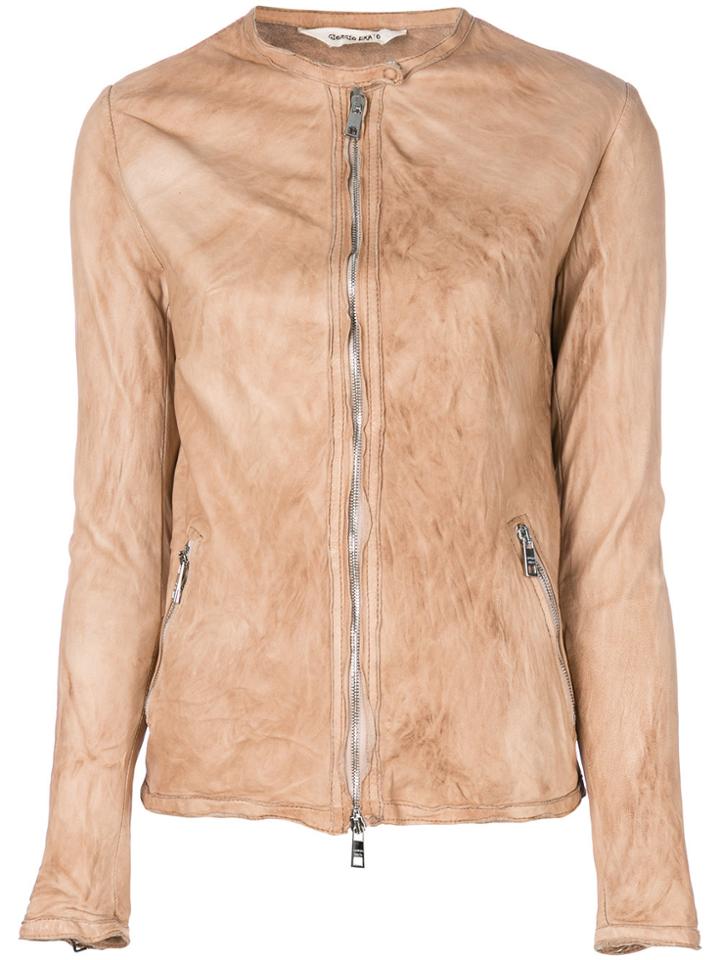 Giorgio Brato Zipped Fitted Jacket - Nude & Neutrals