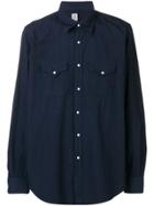 Eleventy Pointed Collar Shirt - Blue