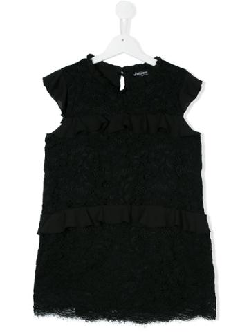 Monnalisa Jakioo Cap Sleeve Blouse - Black