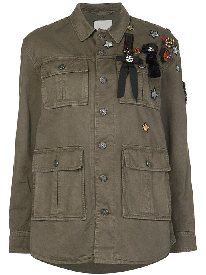Cinq A Sept Patch Detail Military Jacket