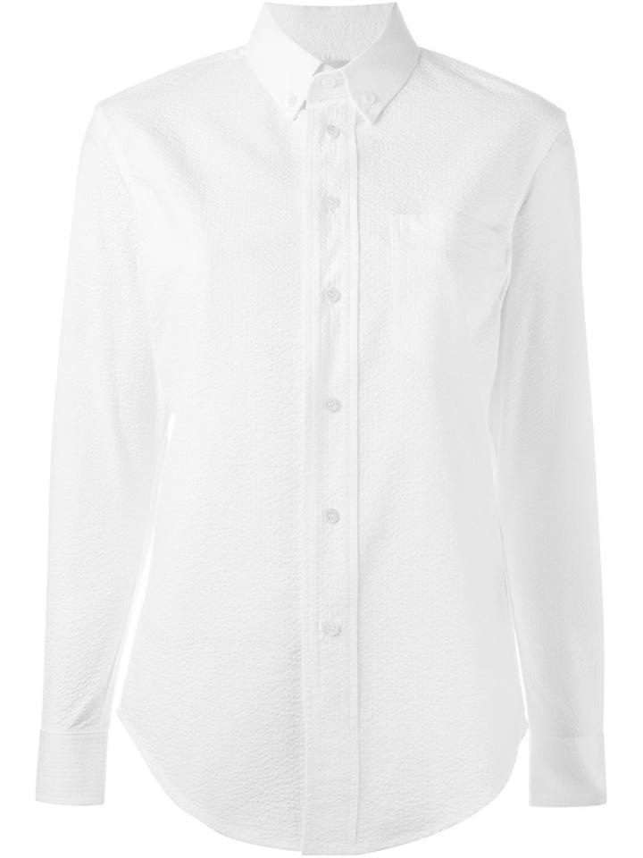 Palm Angels Logo Print Shirt, Women's, Size: S, White, Cotton