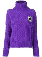Mr & Mrs Italy Logo Roll-neck Sweater - Purple