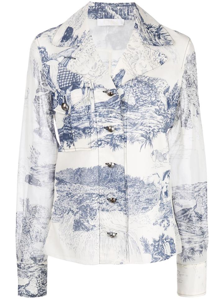 Chloé Willow Print Shirt - White