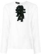 Rochas Neck-tied Fitted Blouse - White