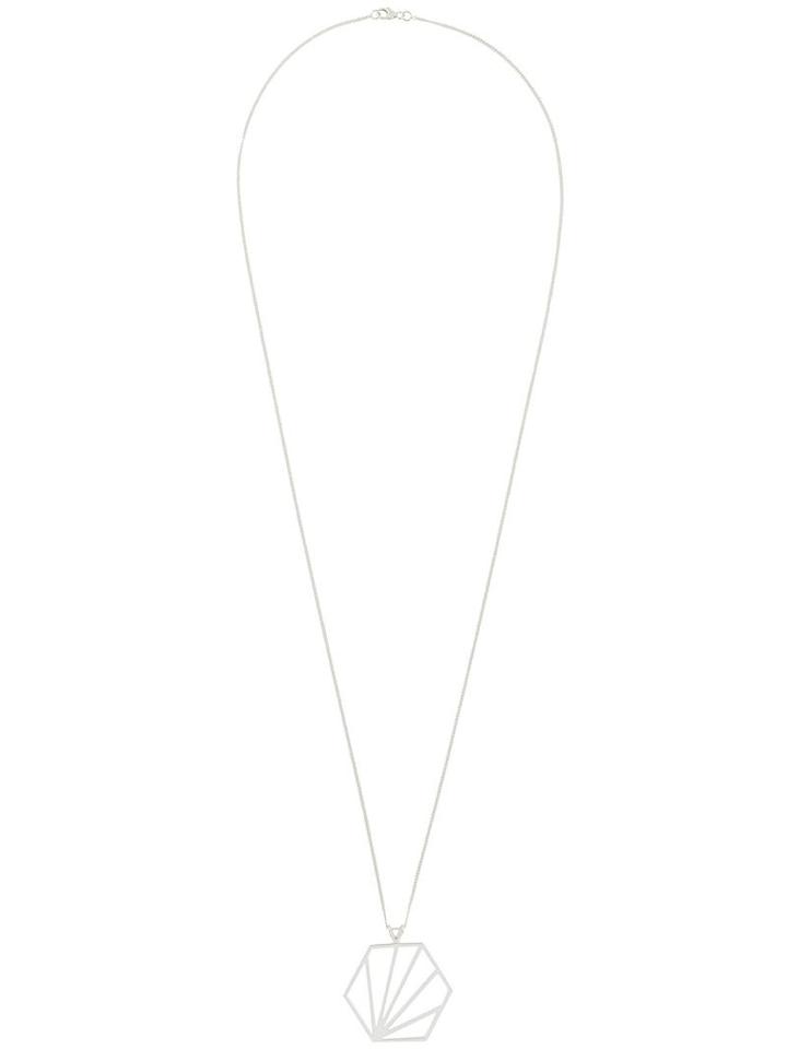 Rachel Jackson 'hexagon' Necklace, Women's, Metallic