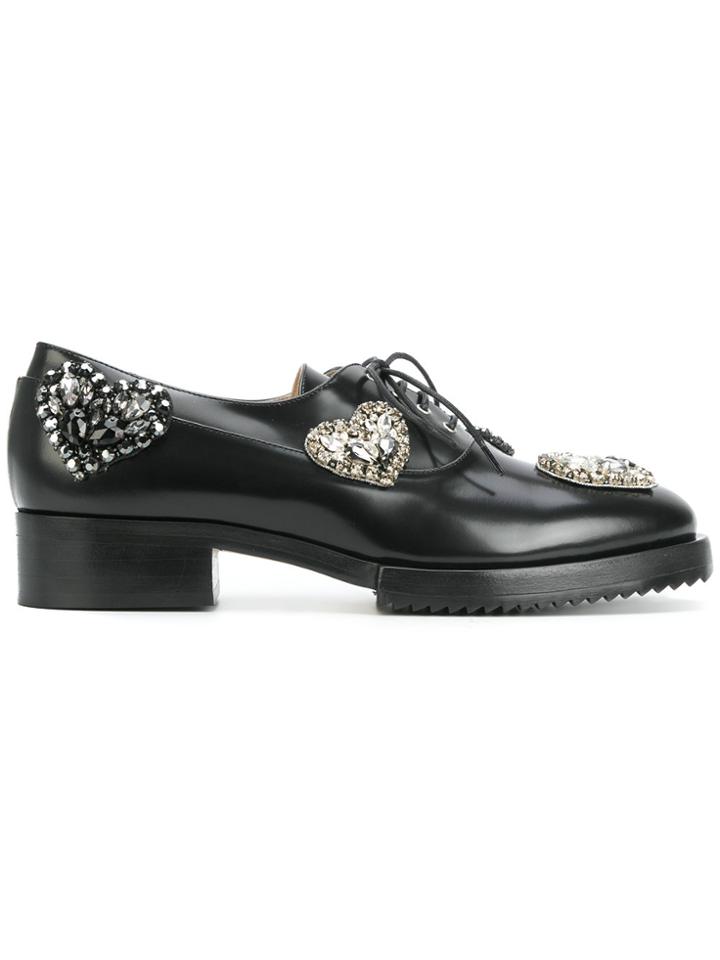 No21 Studded Lace Up Shoes - Black