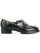 No21 Studded Lace Up Shoes - Black