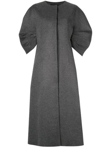 Goen.j Crescent Sleeved Coat - Grey