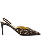 Stella Mccartney Eyewear Sling-back Leopard Pumps - Brown