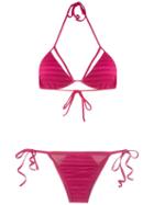 Brigitte Cut-out Panelled Bikini - Pink