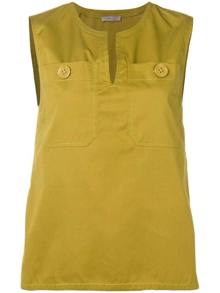 Bottega Veneta V-neck Sleeveless Top - Green