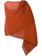 Pleats Please By Issey Miyake Pleated Stole - Orange