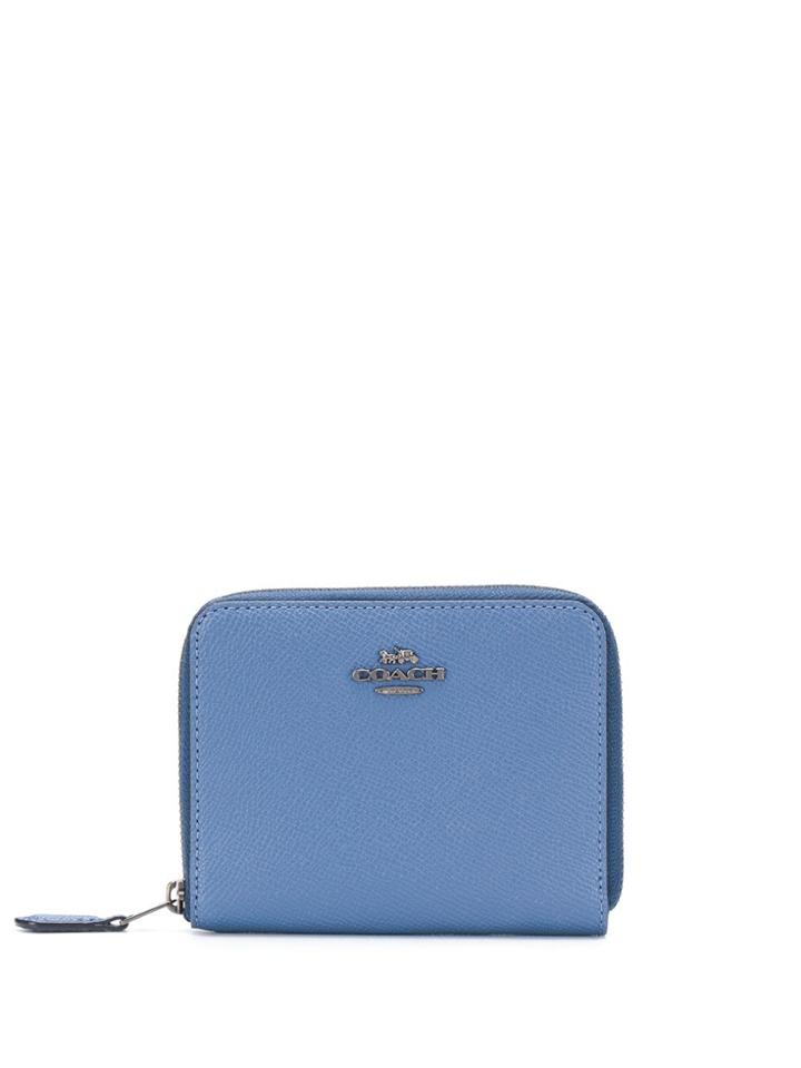 Coach Small Zip-around Wallet - Blue