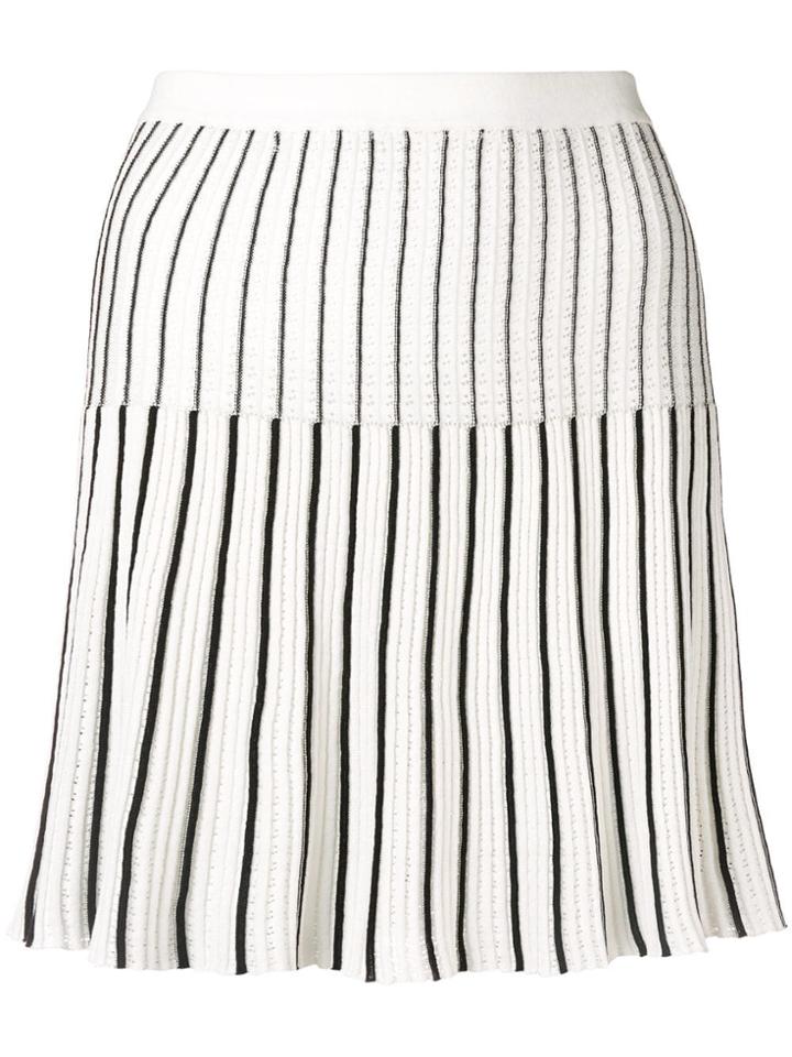 Sonia Rykiel Pleated Tennis Skirt - White