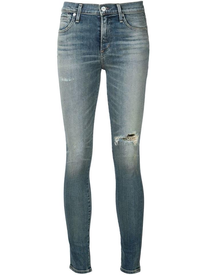 Citizens Of Humanity Rocket Skinny Jeans, Women's, Size: 25, Blue, Cotton/spandex/elastane