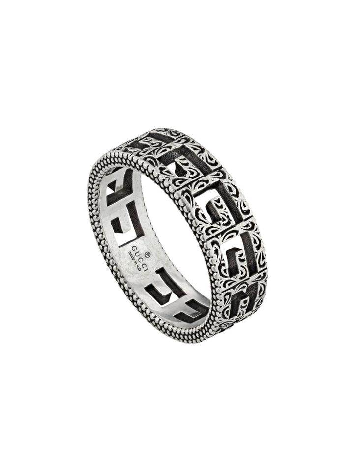 Gucci Silver Ring With Square G - 0811 Silver