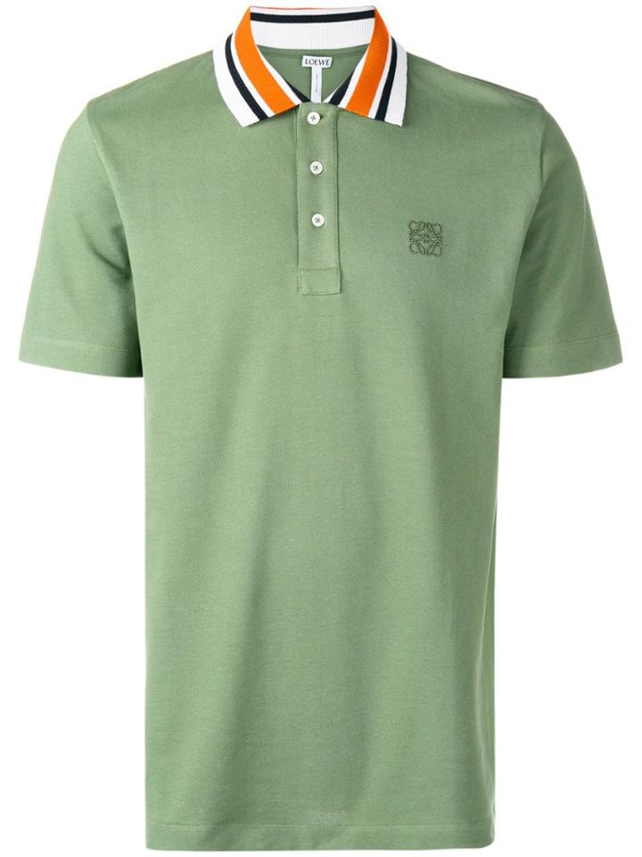 Loewe Embroidered Logo Polo Shirt - Green