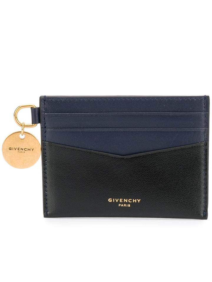 Givenchy Engraved Logo Charm Cardholder - Black
