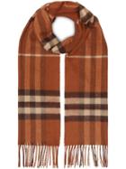 Burberry The Classic Check Cashmere Scarf - Brown