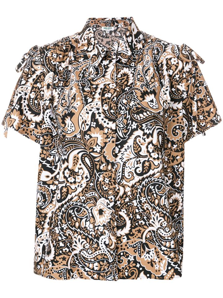 Kenzo Paisley Print Blouse - Brown