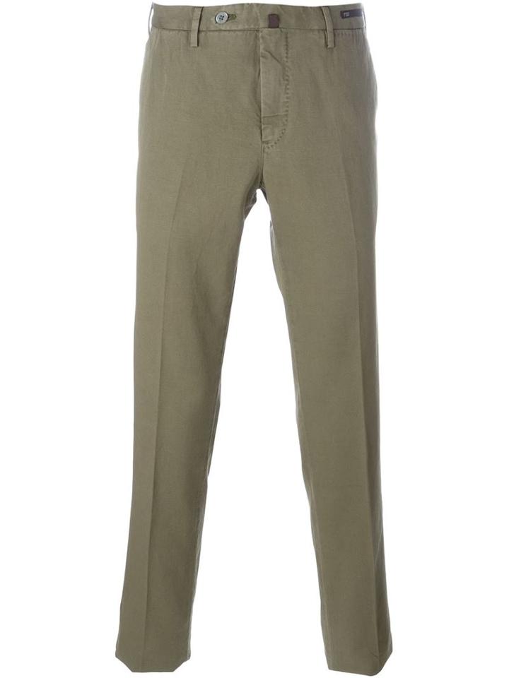Pt01 Classic Chinos, Men's, Size: 46, Green, Cotton