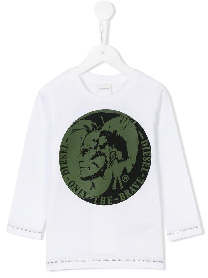 Diesel Kids 'tecra' T-shirt, Boy's, Size: 10 Yrs, White