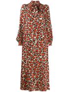 Essentiel Antwerp Giraffe-print Silk Dress - Neutrals