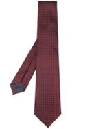 Emporio Armani Chevron Pattern Tie - Red