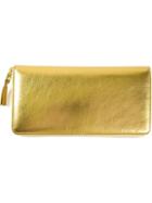 Comme Des Garçons Wallet Metallic Zip Around Wallet