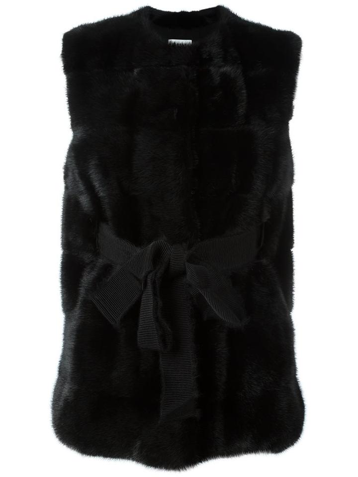 P.a.r.o.s.h. 'quantum' Coat, Women's, Size: Small, Black, Mink Fur/polyester