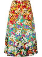 Gucci Long Floral Print Skirt - Multicolour