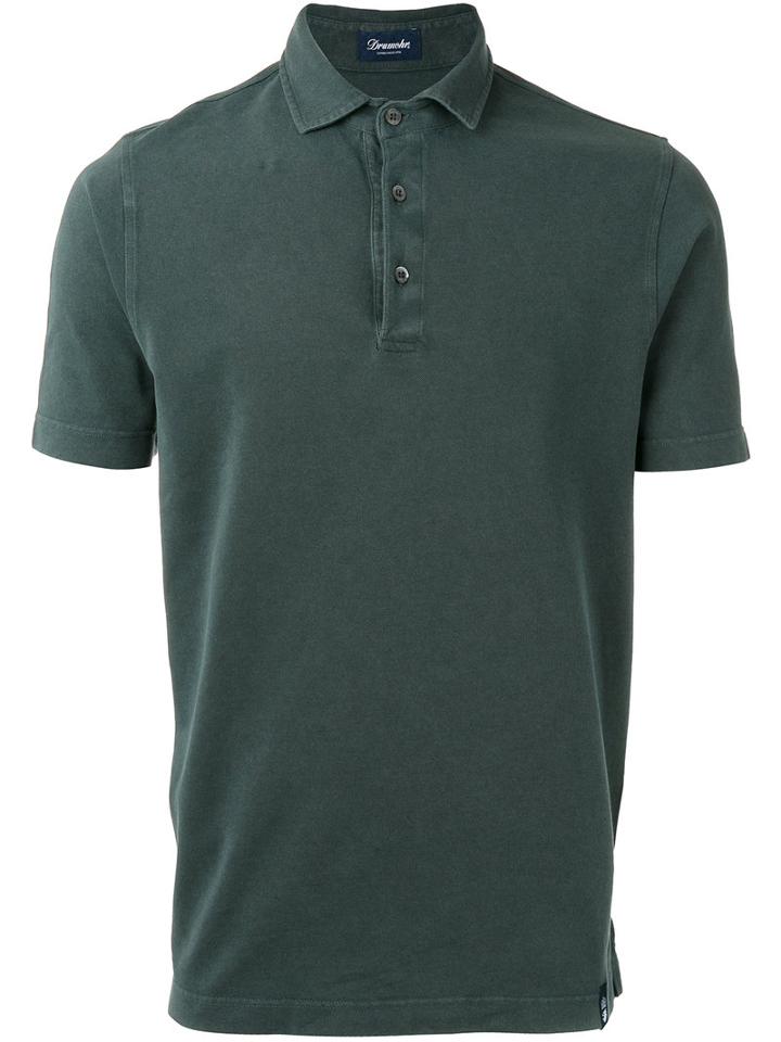 Drumohr - Classic Polo Top - Men - Cotton - Xl, Green, Cotton