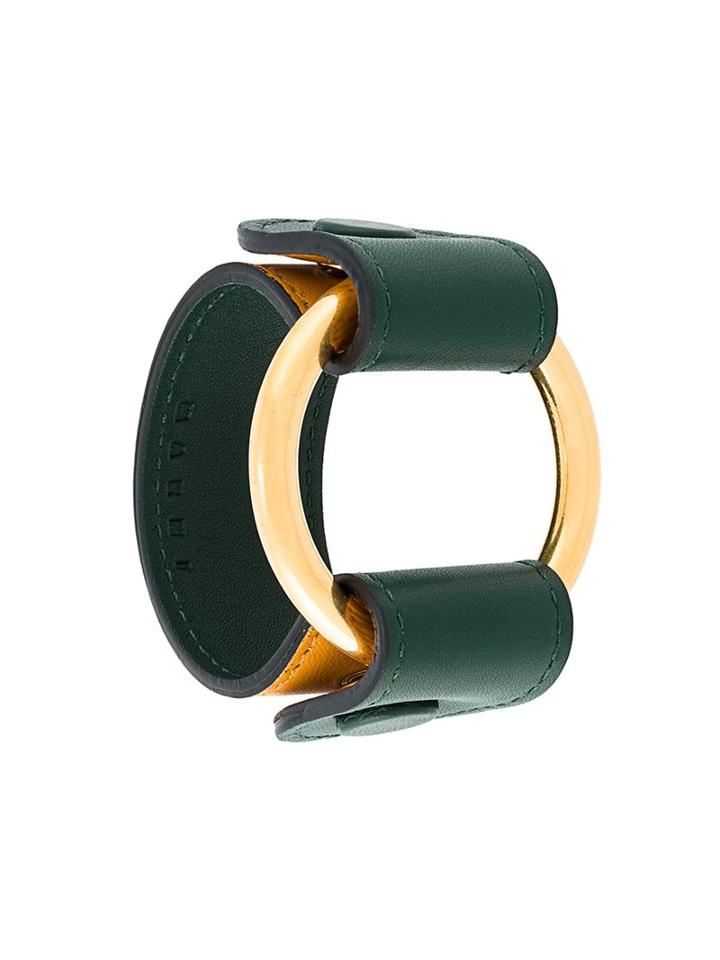 Marni Central Ring Cuff, Women's, Size: Medium, Green
