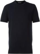 Neil Barrett Button Shoulder T-shirt, Men's, Size: Xl, Blue, Viscose/nylon/cotton