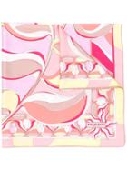 Emilio Pucci Abstract Peony Print Scarf - Pink