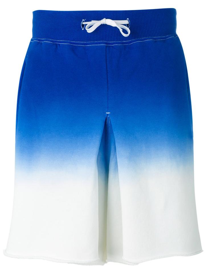 Ganryu Comme Des Garcons - Ombre Shorts - Men - Cotton - M, Blue, Cotton