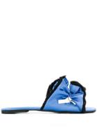 Carven Fringed Sandals - Blue