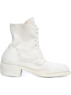 Guidi Combat Boots, Women's, Size: 6, White, Leather/suede