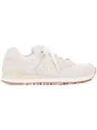 New Balance Mesh Detail Lace-up Sneakers - White