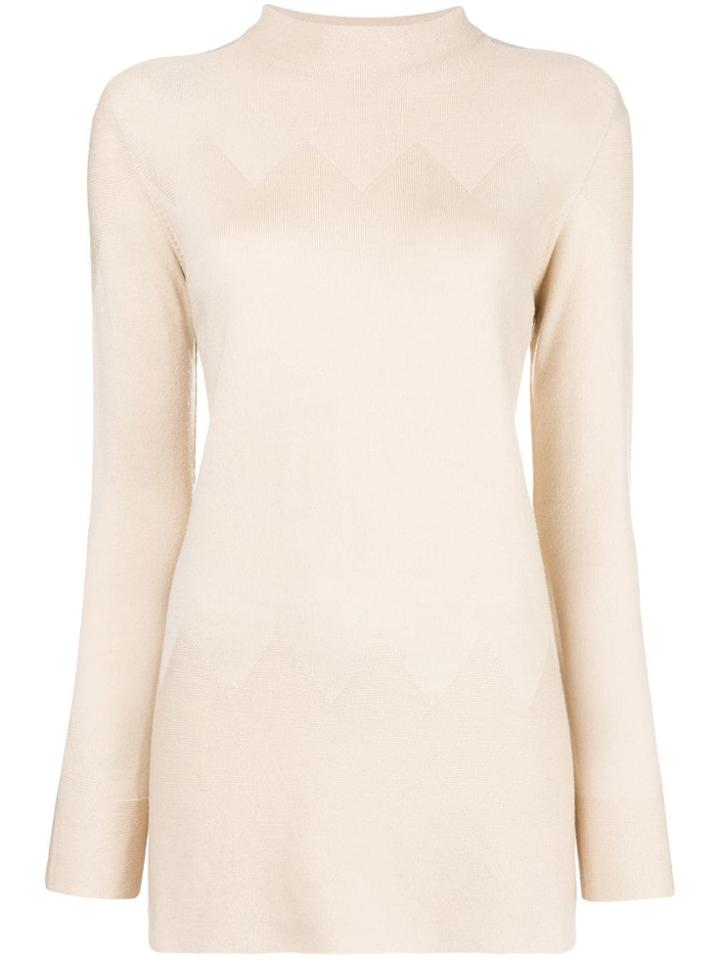 D.exterior Roll Neck Jumper - Nude & Neutrals