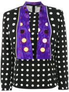 Versace Vintage Dots Blouse & Jacket - Black